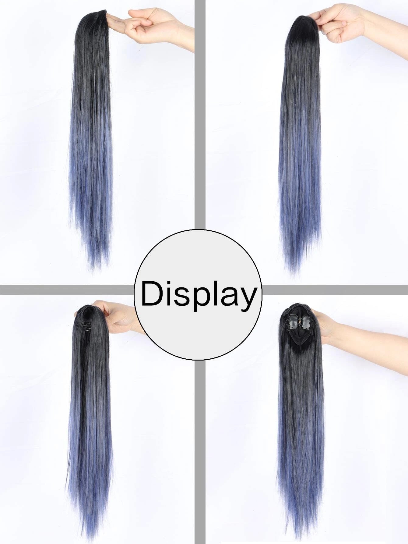 Natural Highlighted Twist Long Ponytail Hair Extension for Women