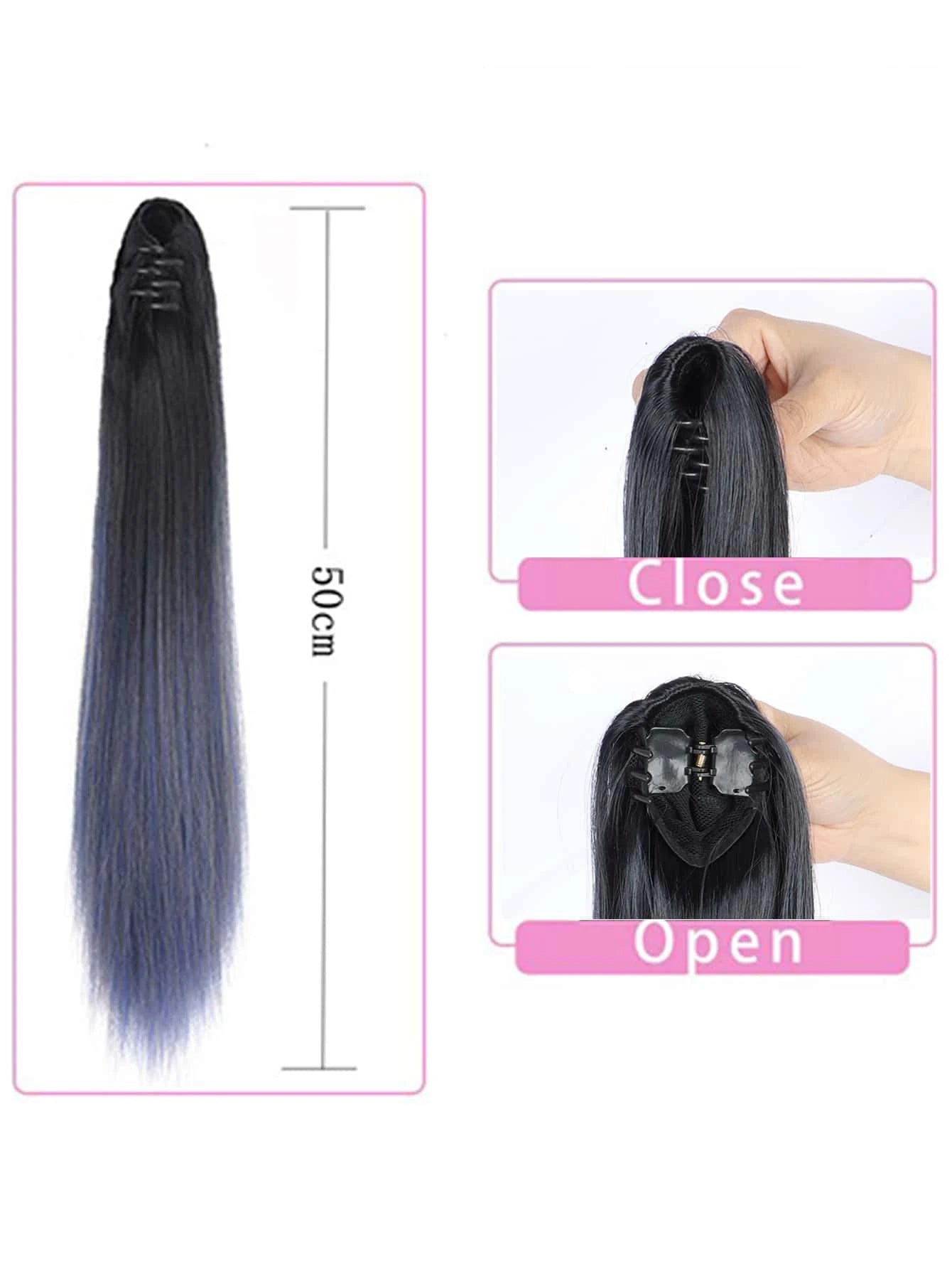 Natural Highlighted Twist Long Ponytail Hair Extension for Women