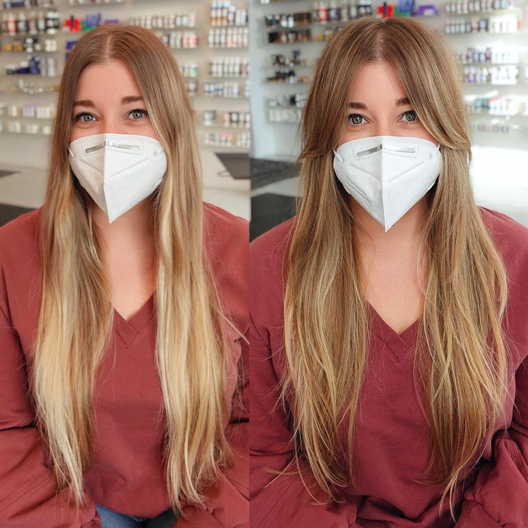 Hair Extensions Long Side Bangs Patch For Women UK