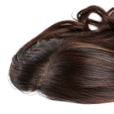 human hair topper