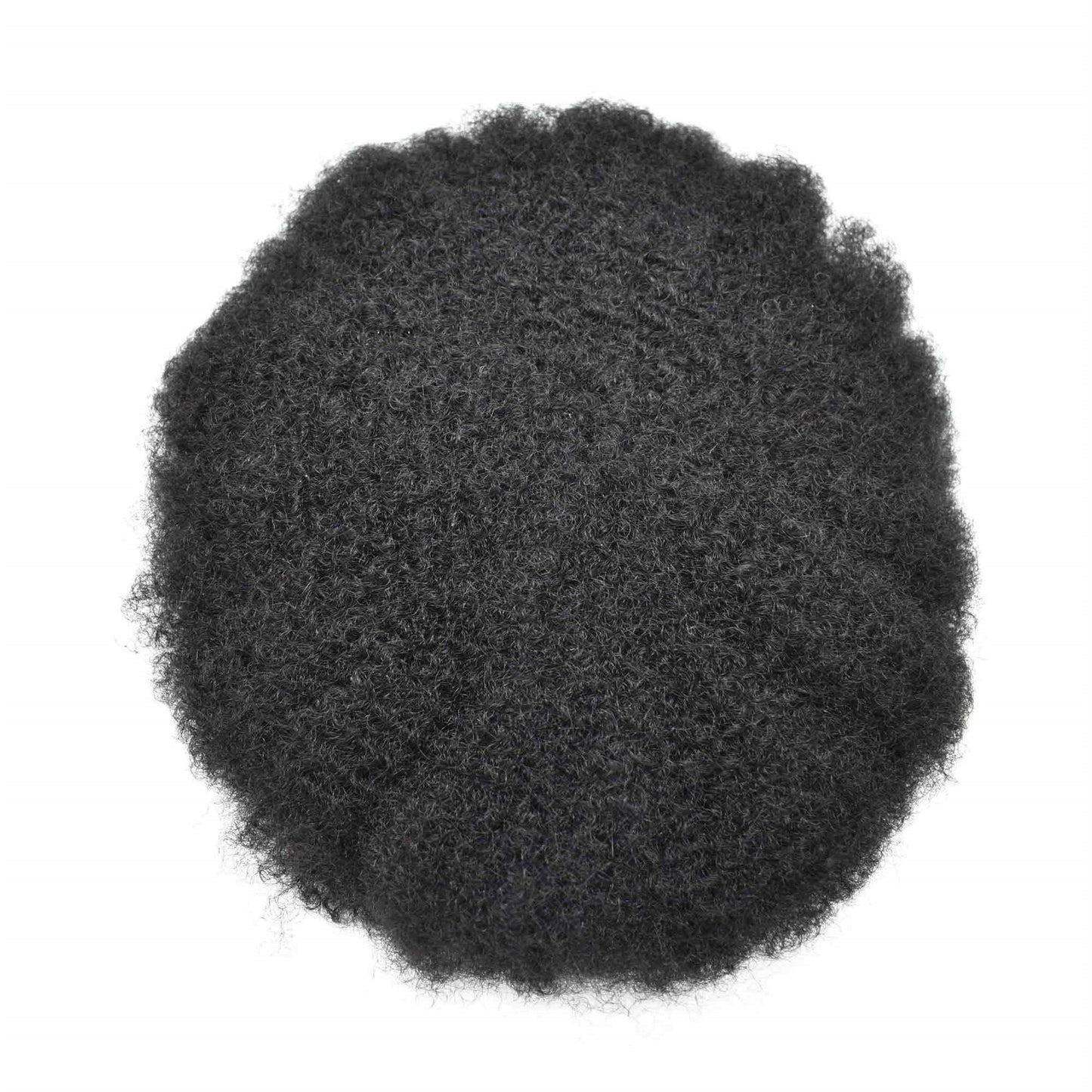 100% Human Hair Toupee Short Curly Natural Human Hair