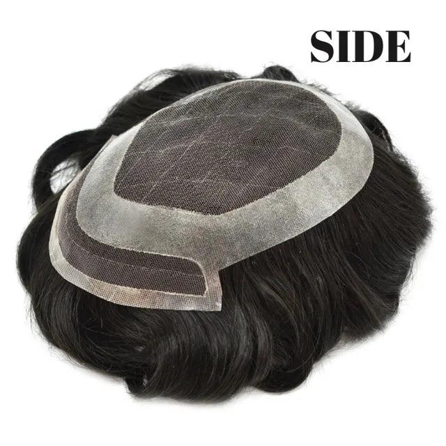 100% Human Hair Mens Toupee Lace Front Mens Hair Real Hair Wigs UK
