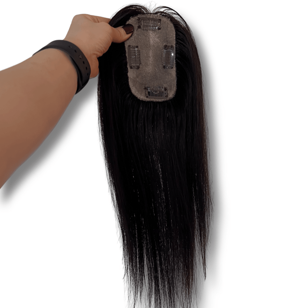 human hair topper