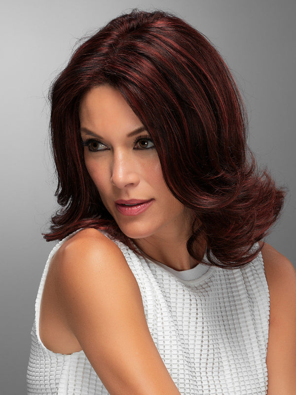 100% Human Hair Bob Wigs for Women, Chocolate Cherry & Toffee Truffle