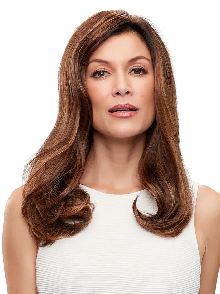 100% Human Hair Virgin Hair Natural Silk Top Lace Front Wigs for Women, Fudgesicle