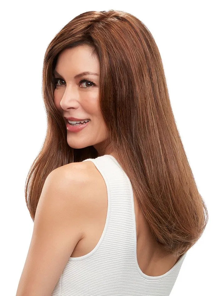 100% Human Hair Virgin Hair Natural Silk Top Lace Front Wigs for Women, Fudgesicle