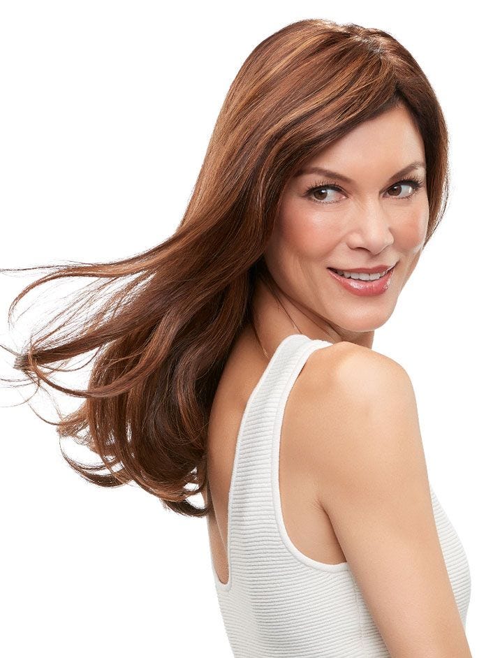100% Human Hair Virgin Hair Natural Silk Top Lace Front Wigs for Women, Fudgesicle