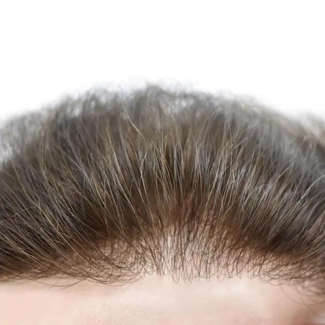 100% Human Hair Mens Toupee Thin Skin Men's Hair V-Looped Short Wigs For Men