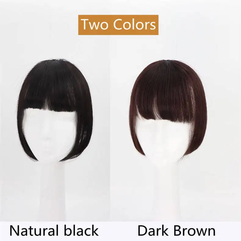 Trendco Natural Princess Cut Bangs For Women Hair Extension
