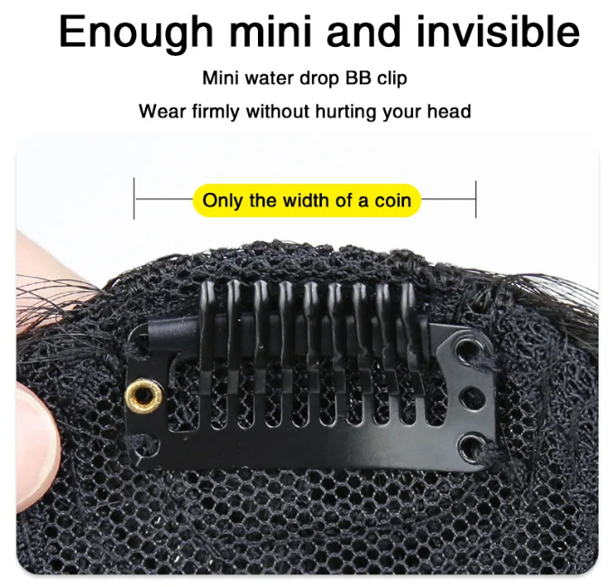 Trendco Natural Princess Cut Bangs For Women Hair Extension
