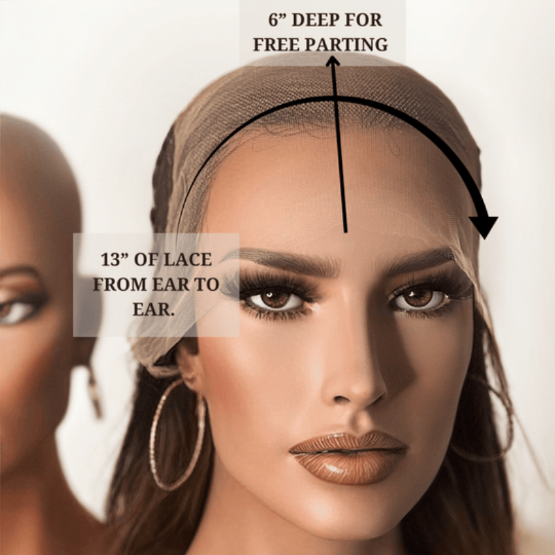 100% Human Hair Lace Frontal Natural Hair Wigs For Women