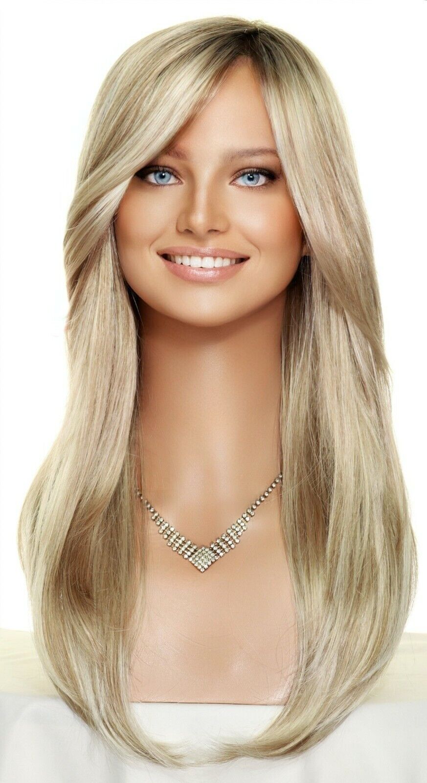 Mid Shoulder Length Human Hair Wigs for Women Wigs UK, Palm Springs Blonde