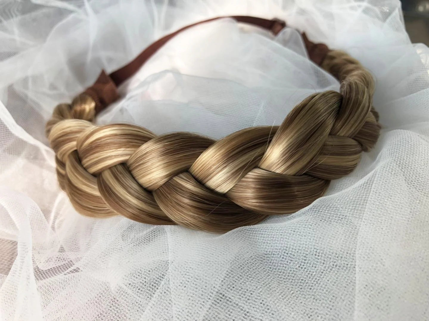 100% Human Hair Braid Hair Extensions Three Strands Brown Blonde