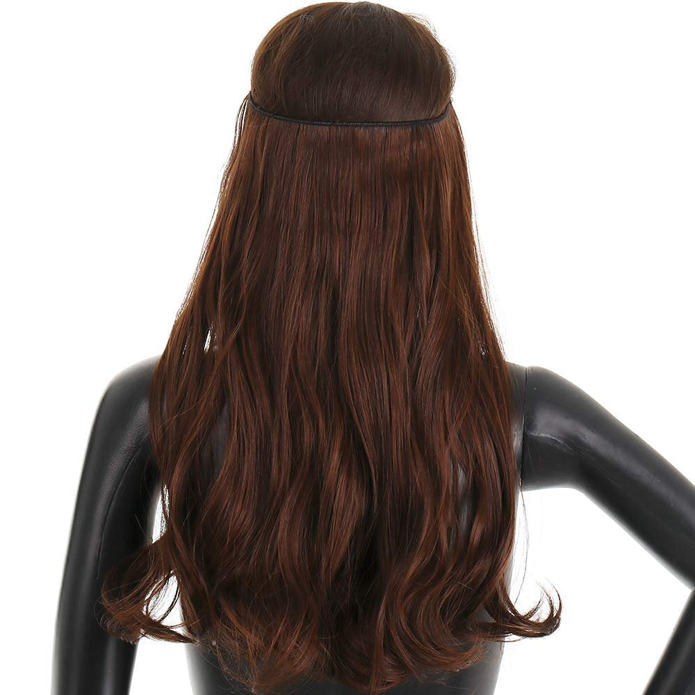 Premium Halo Extension 100% Human Hair Light Brown Classic Hair Extensions