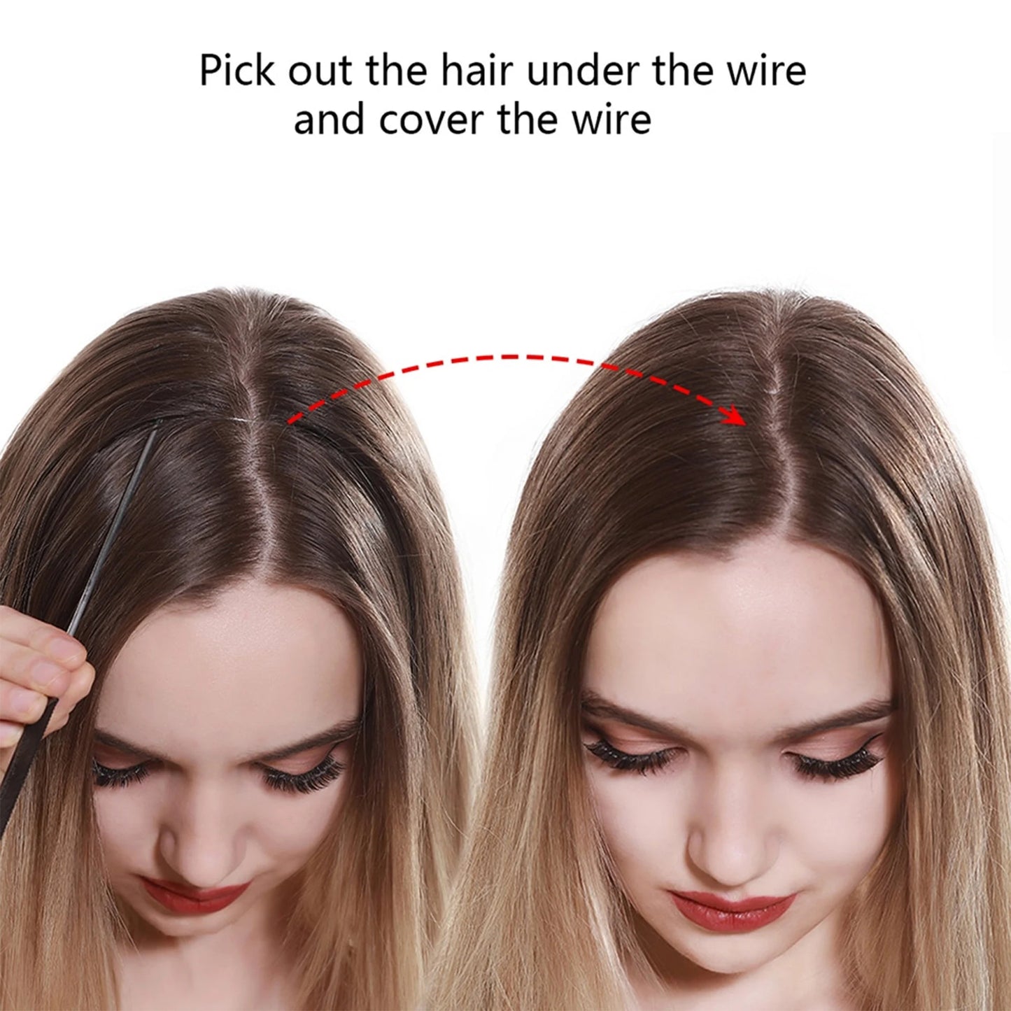 Premium Halo Extension 100% Human Hair Light Brown Classic Hair Extensions