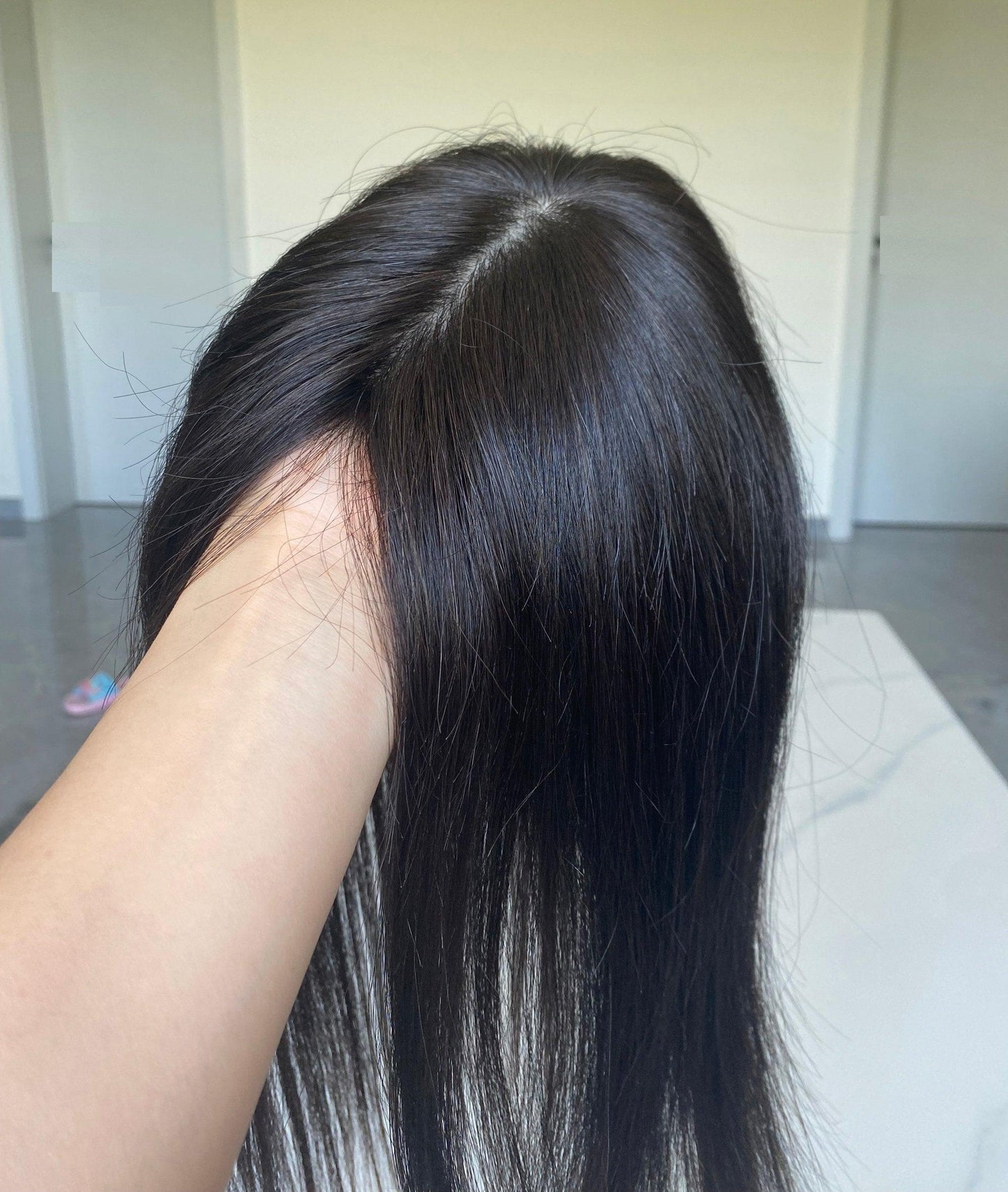 human hair topper