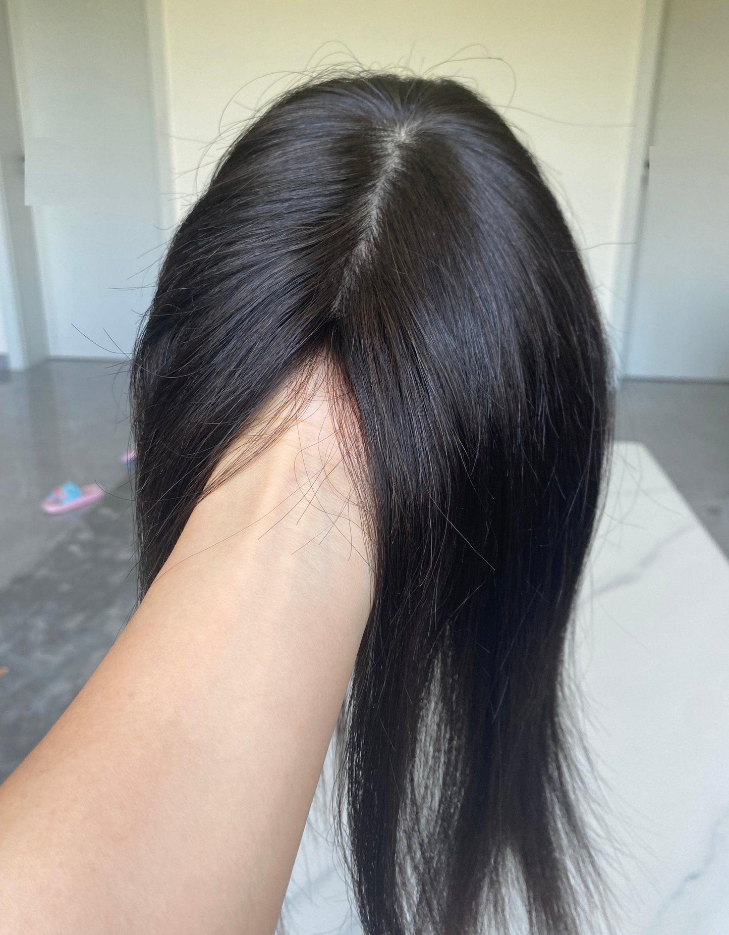 human hair topper
