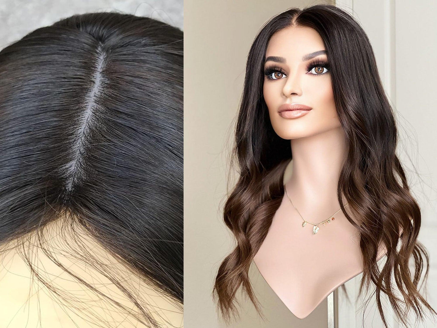 human hair topper