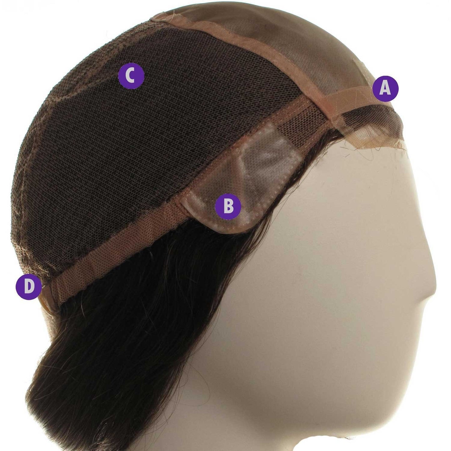 100% Human Hair Long Wigs with Bangs Real Human Hair, Dark Brown Mix Rooted & Dark Warm Brown