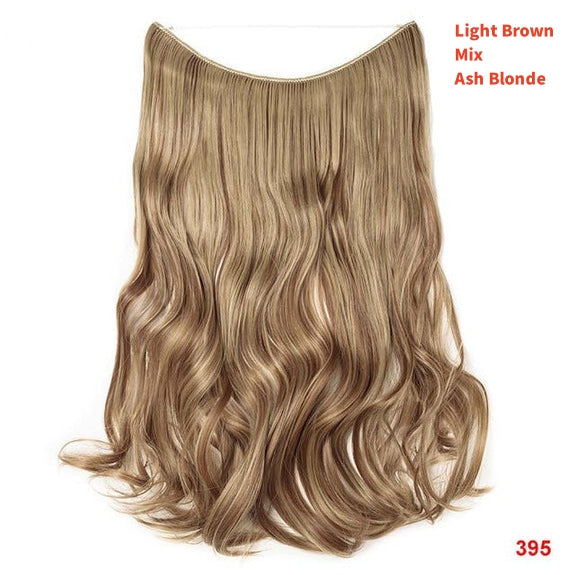 Premium Halo Extension 100% Human Hair Light Brown Classic Hair Extensions
