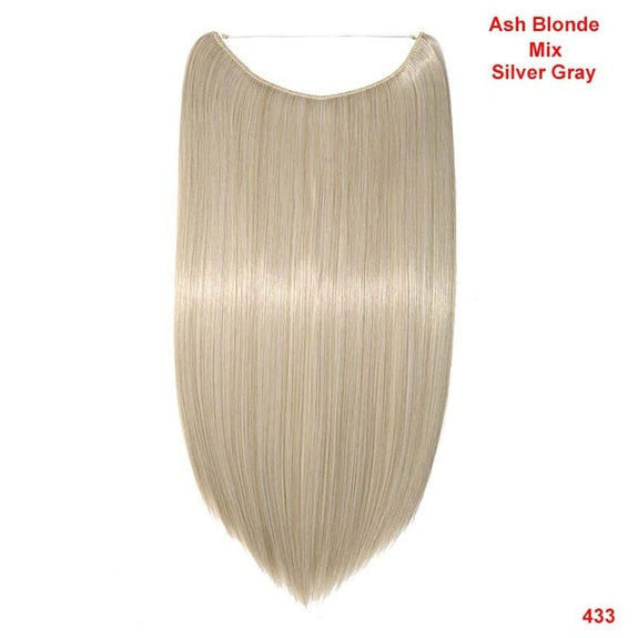 Premium Halo Extension 100% Human Hair Light Brown Classic Hair Extensions