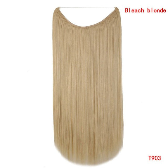 Premium Halo Extension 100% Human Hair Light Brown Classic Hair Extensions