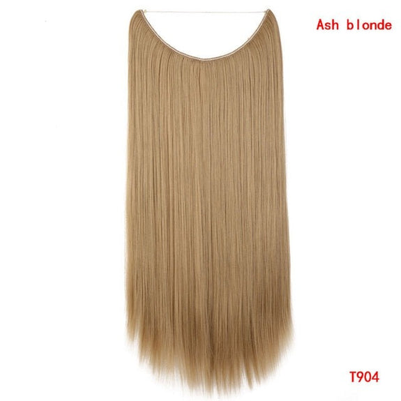 Premium Halo Extension 100% Human Hair Light Brown Classic Hair Extensions