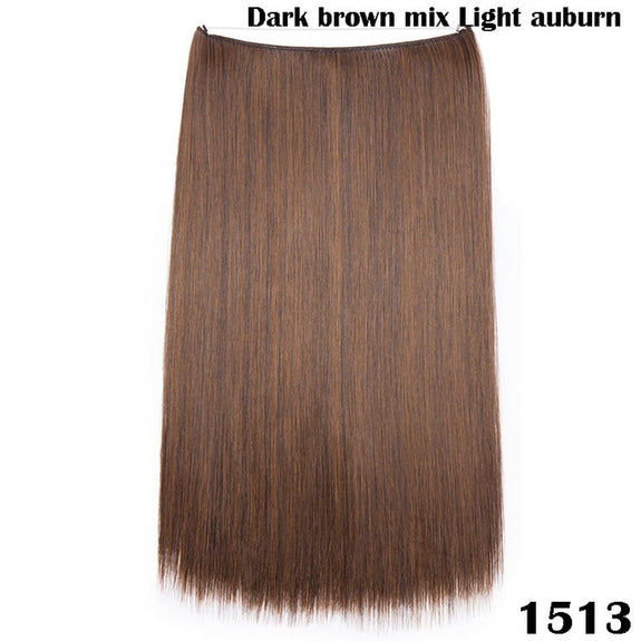 Premium Halo Extension 100% Human Hair Light Brown Classic Hair Extensions