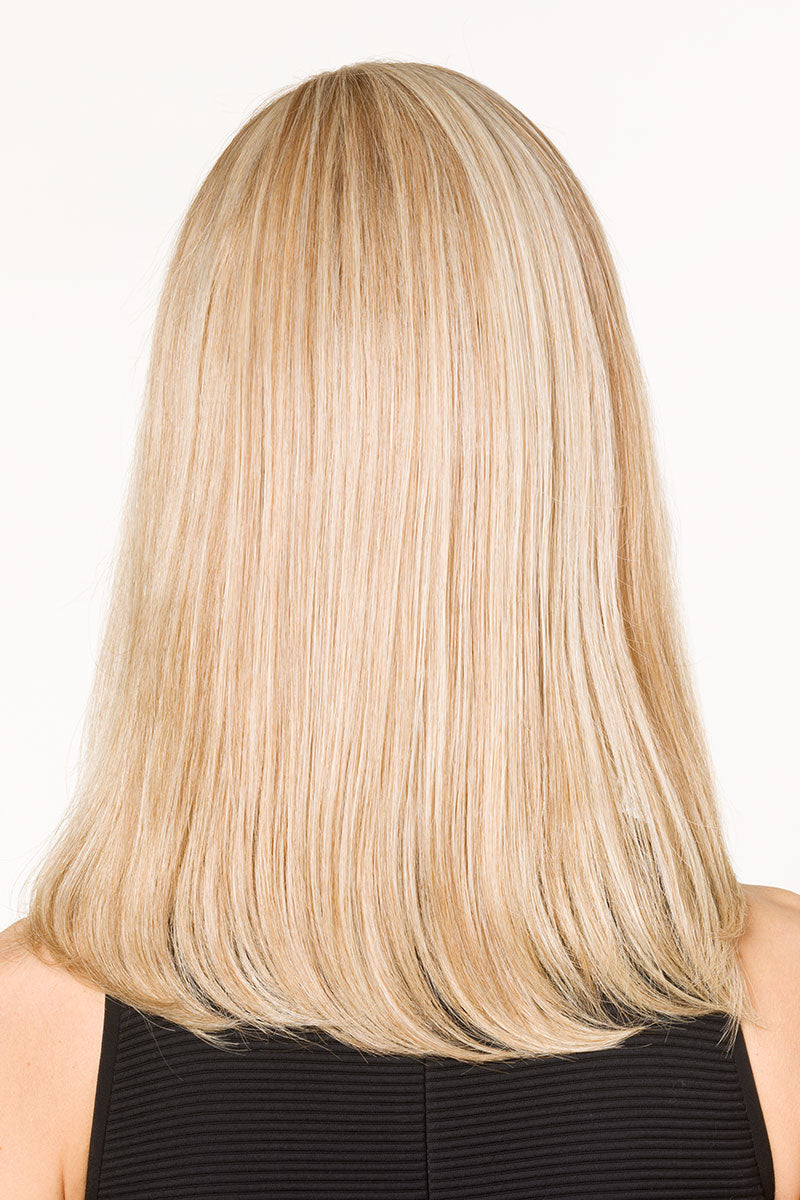 100% Human Hair Virgin Hair Wig Hair Womens 12-14 Inch Wig, Light Blonde Mix