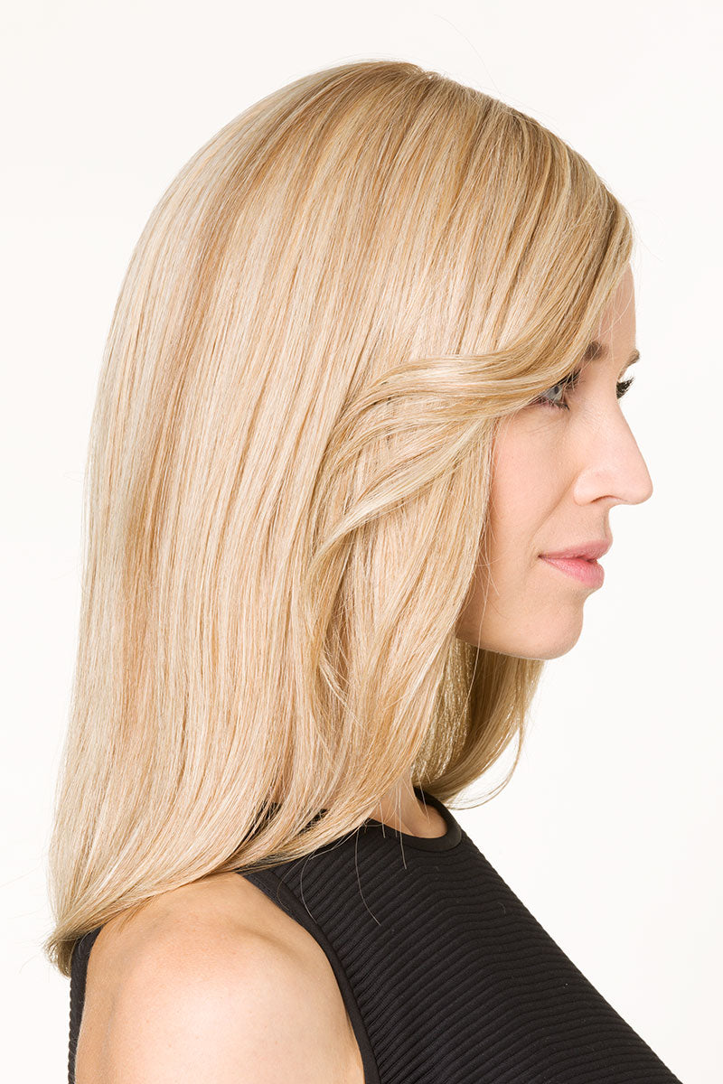 100% Human Hair Virgin Hair Wig Hair Womens 12-14 Inch Wig, Light Blonde Mix