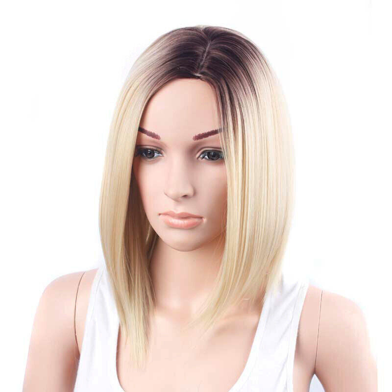 100% Human Hair Chin Length Wig Bob Natural Real Human Hair Lace Wigs