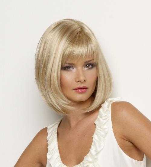 100% Human Hair Natural Chin Length Wig Bob Wigs, Dark Red & Medium Blonde