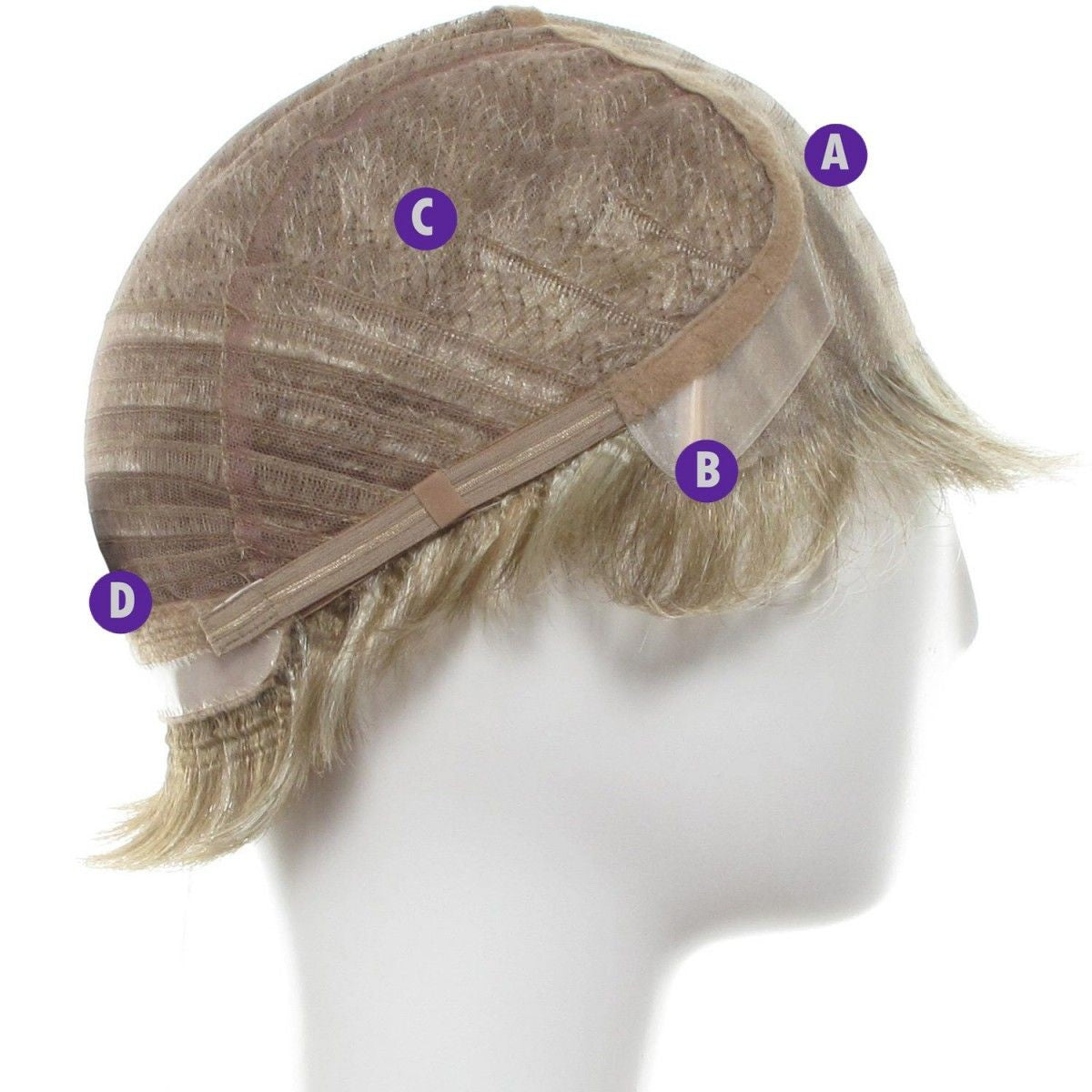 100% Human Hair Mono Lace Front Chin Length Wig Womens Wigs,Mocca Mix & Roasted Hazelnut