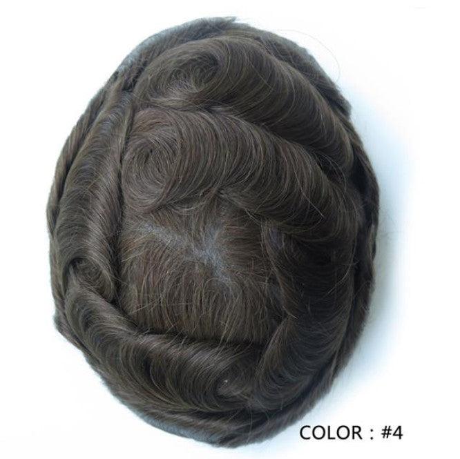 100% Human Hair D7-5 Lace Toupee Hair Short Human Hair Wigs