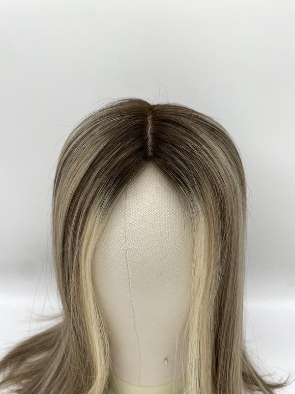 Chinese Remy Human Hair System Women Beauty Breathable Seamless Mono Base Topper Volume Daily All Day Wear