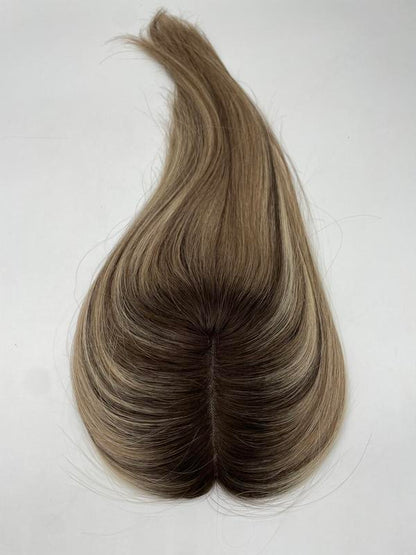 Chinese Remy Human Hair System Women Beauty Breathable Seamless Mono Base Topper Volume Daily All Day Wear