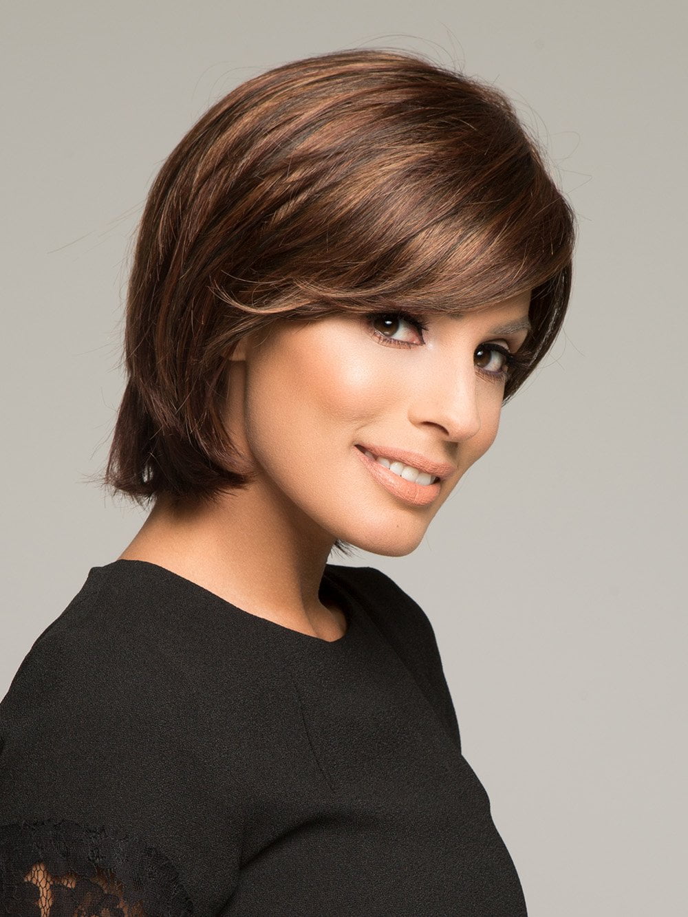 100% Human Hair 8 Inch Short Hair Wigs for Women UK, Cinnamon Raisin