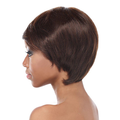 Lace Front Wig Virgin Hair Short Natural Lace Wigs, Chocolate Kiss