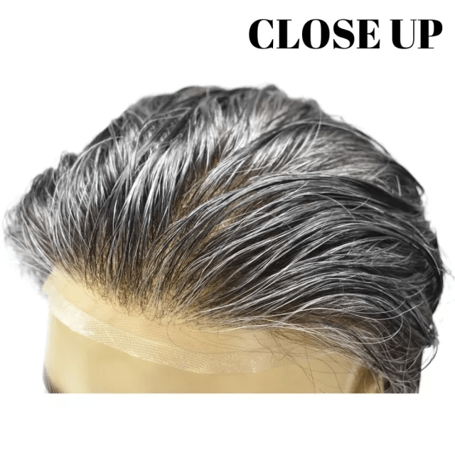 100% Human Hair Swiss Lace Men Toupee Frontal Wigs Human Hair Lace Front Wigs UK