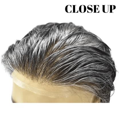 100% Human Hair Swiss Lace Men Toupee Frontal Wigs Human Hair Lace Front Wigs UK