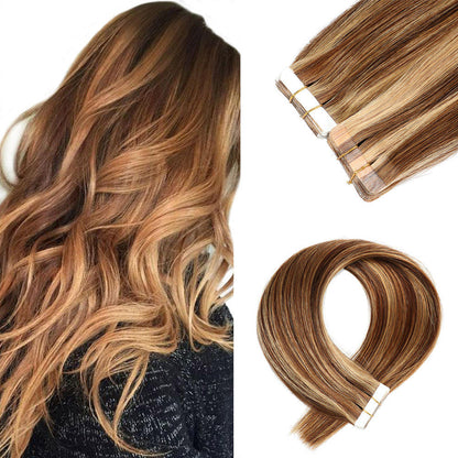 Tape in Hair Extension Remy Cuticle Human Hair Natural Remy