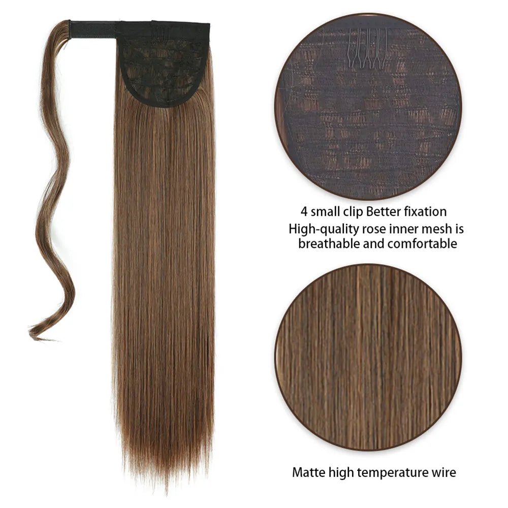 Classic Hair Extension Straight Natural Band Ponytail