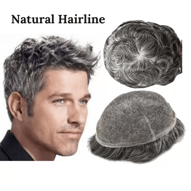 100% Human Hair Swiss Lace Men Toupee Frontal Wigs Human Hair Lace Front Wigs UK