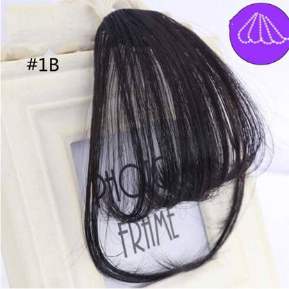 100% Human Hair 3D Air Clip-in Bangs Natural Hair Wigs Trendco Wigs