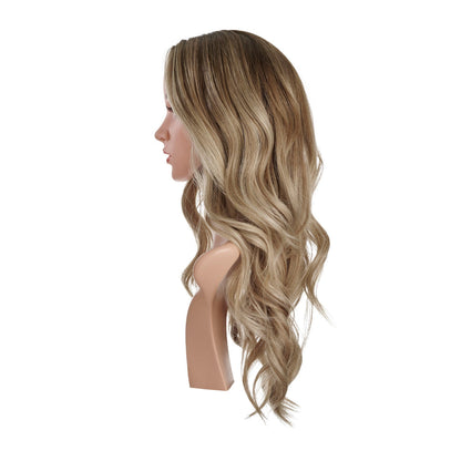 100% Human Hair Long Blonde Wig Natural Hairline Wigs For Women