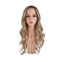 100% Human Hair Long Blonde Wig Natural Hairline Wigs For Women