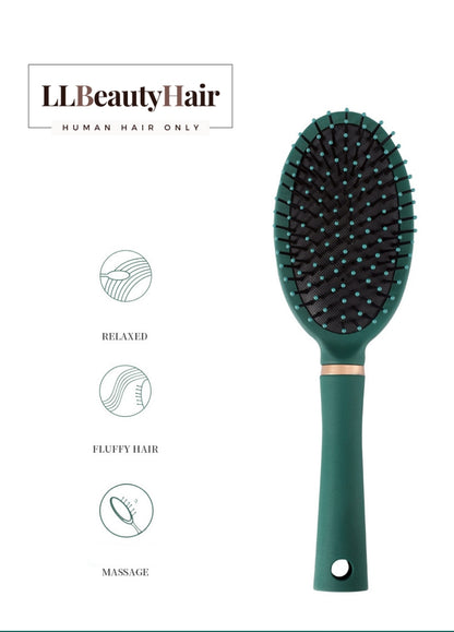 Dark Green High-quality Air Cushion Comb Hair Extension Brush