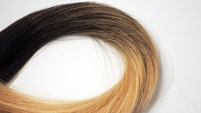 100% Human Hair Extension Seamless Clip-In Patch, Ombre Blonde Colour Hair