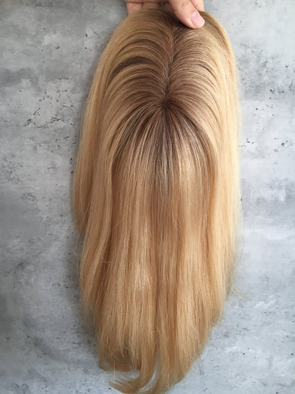 human hair topper