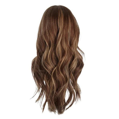 100% Human Hair Wig 22 Inch Long Human Hair Toupee for Women